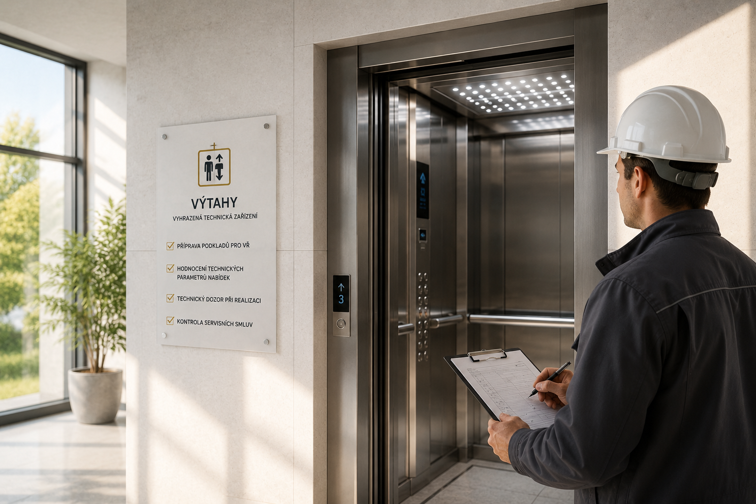 Výtahy – technický dozor, výběrová řízení a servis